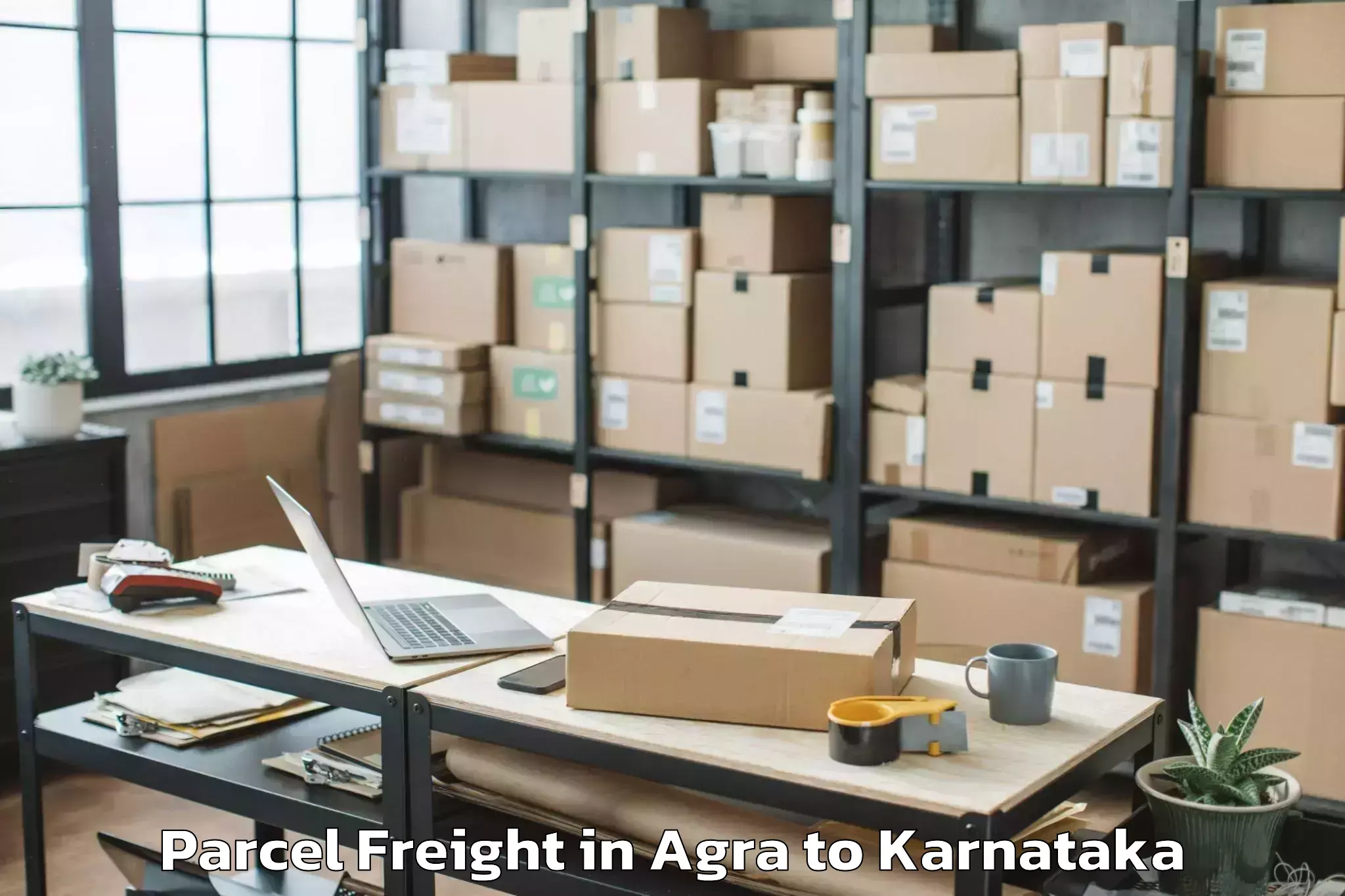 Leading Agra to Savanur Parcel Freight Provider